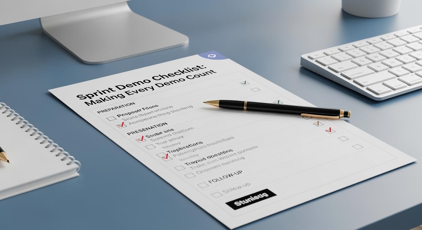 The Sprint Demo Checklist: Making Every Demo Count